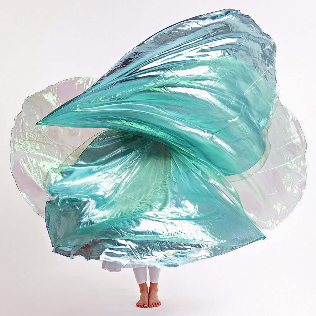 Throne Room Worship Flags in gold, white, emerald, and blue symbolizing worship before God’s throne