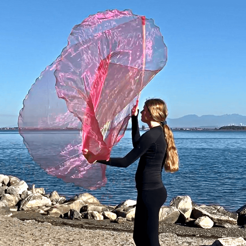 Coral Sheer Travel Worship Flags