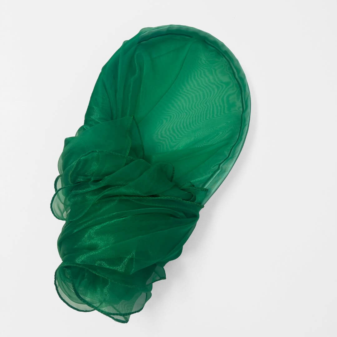 Biblical color meaning of green represents new life, healing & flourishing. Travel with ease using green sheer worship flags with flexible bendable rods for on-the-go worship.