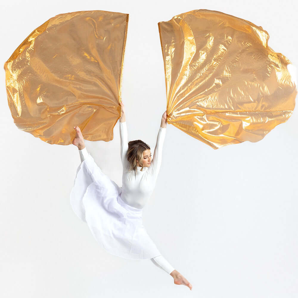 Copper Metallic Worship Flags – Altar, Sacrifice & Prophetic Dance