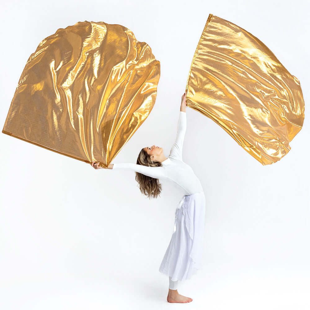 Copper Metallic Worship Flags – Altar, Sacrifice & Prophetic Dance