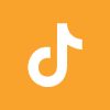 TikTok icon in yellow