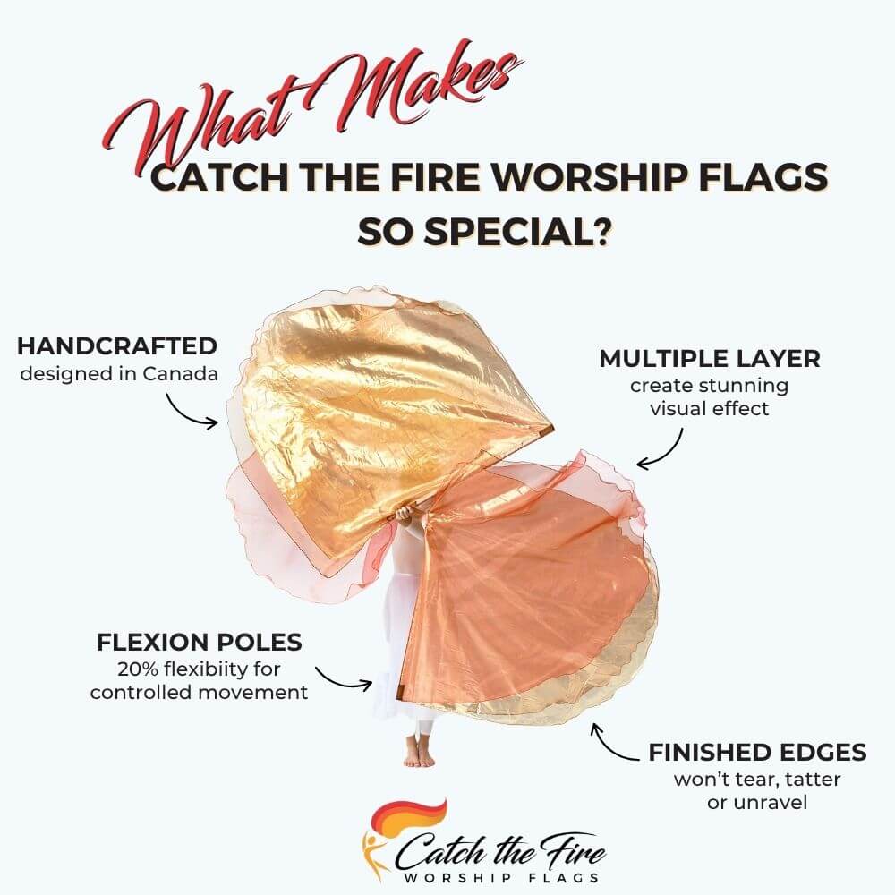 Lion of Judah worship dance flags from Catch the Fire Worship Flags with features including finished edges, perfect size, flexion poles, handcrafted, multiple layer