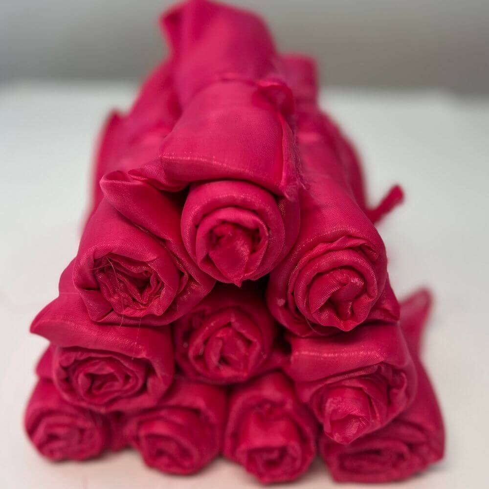 Scarlet Pink Shimmer DIY Worship Flag Fabric Bundle – pre-cut 10 pairs for worship and dance flags