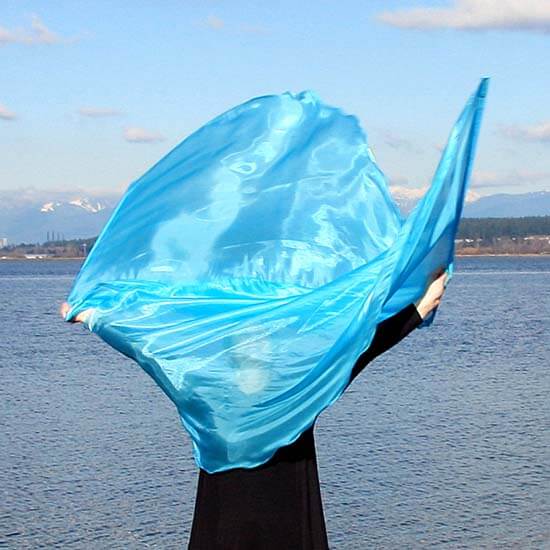 Light Blue Shimmer Worship Flags Sale