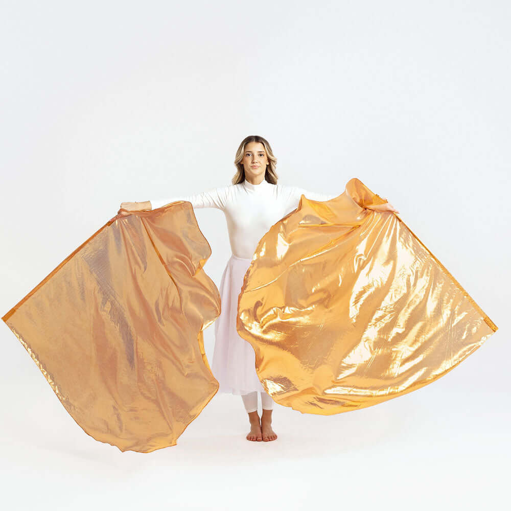  Copper Metallic Worship Flags symbolizing refinement, priesthood, and God's righteous judgment in prophetic movement.