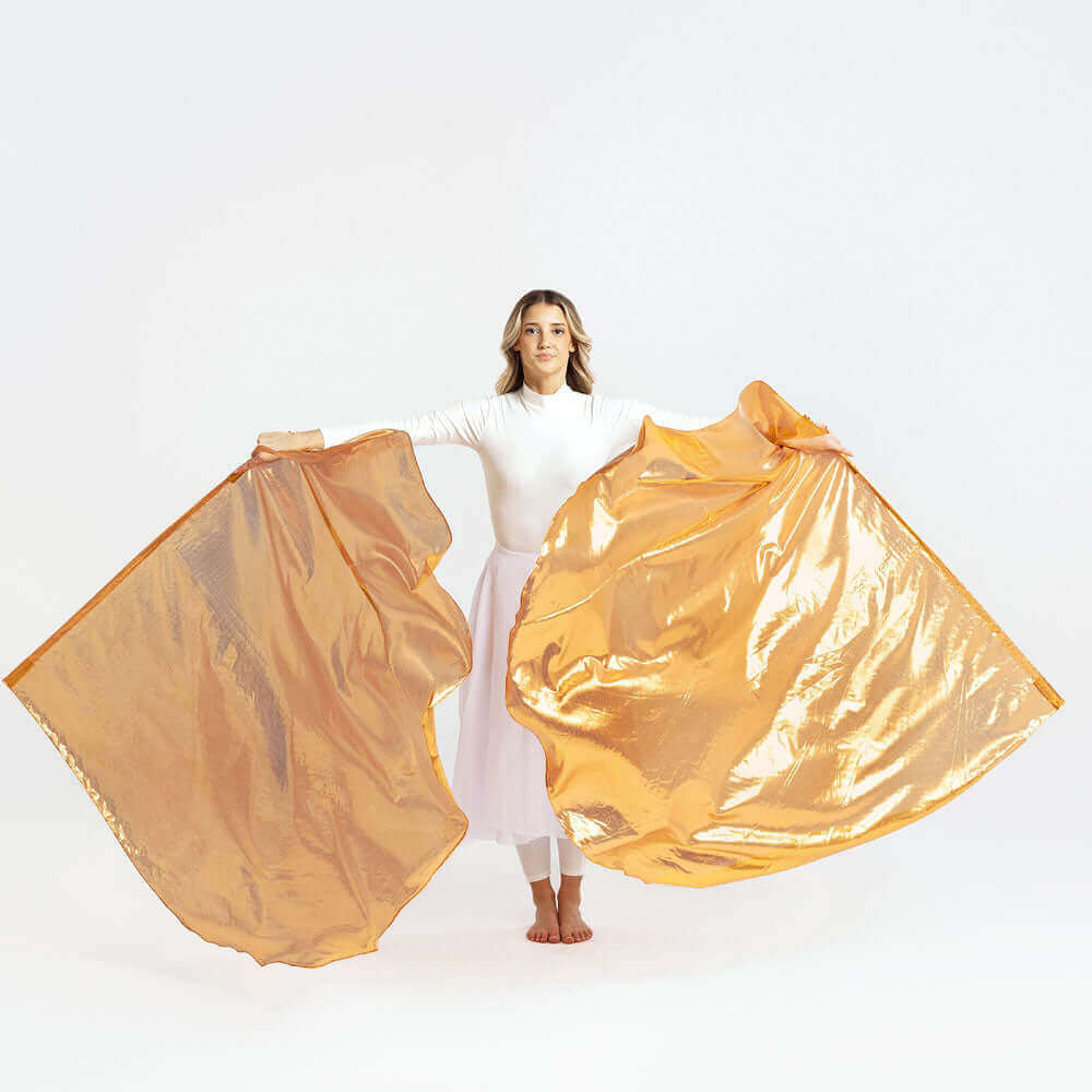  Copper Metallic Worship Flags symbolizing refinement, priesthood, and God's righteous judgment in prophetic movement.