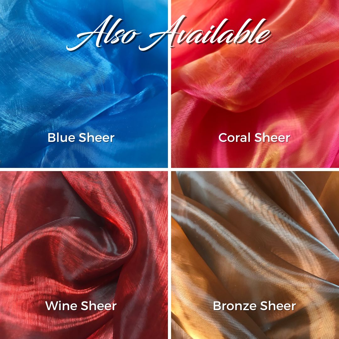 sheer pre-cut fabric for DIY praise & worship flags; perfect for layering and beginners.