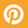 Pinterest icon in yellow