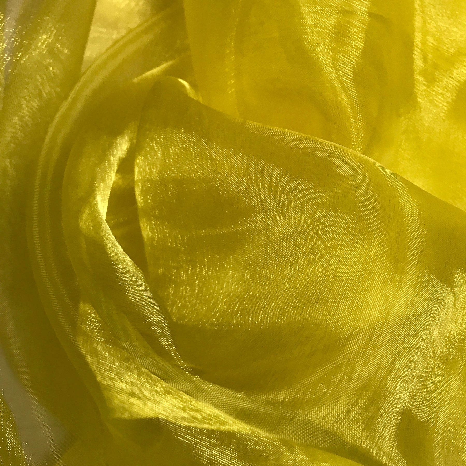 Yellow Sheer PRE-CUT Fabric