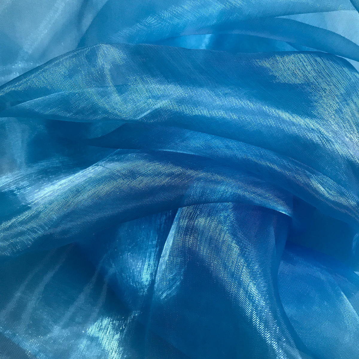Light Blue Sheer PRE-CUT Fabric