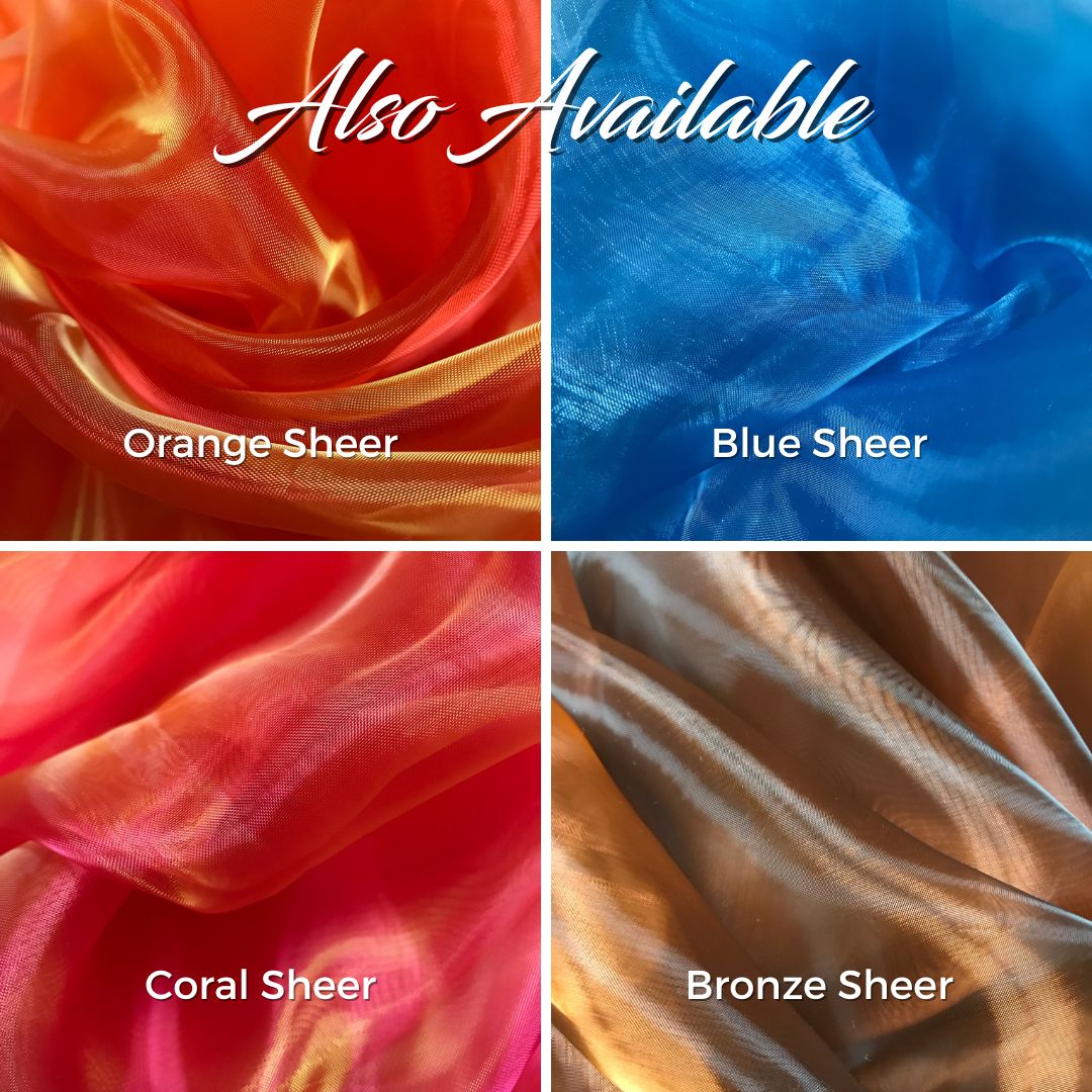 Wine Sheer Fabric (yd) - 110" width