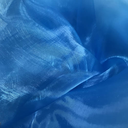 blue sheer pre-cut fabric for DIY praise & worship flags; perfect for layering and beginners. 