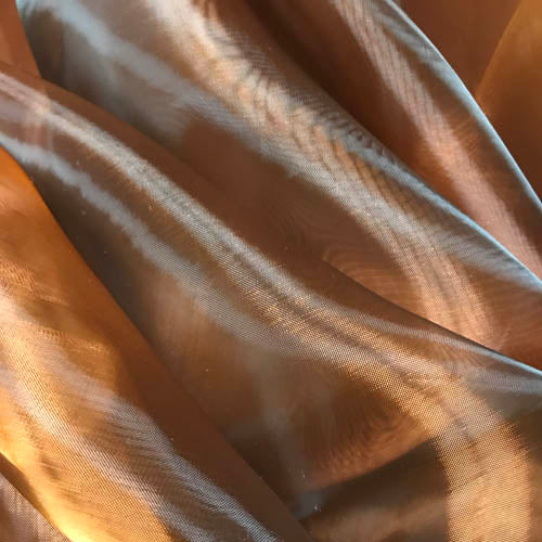bronze sheer pre-cut fabric for DIY praise & worship flags; perfect for layering and beginners. 