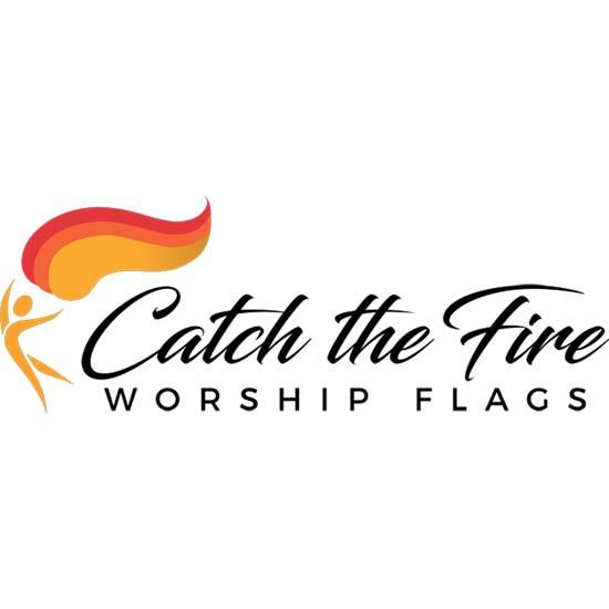 Orange Shimmer CLEARANCE Worship Flags